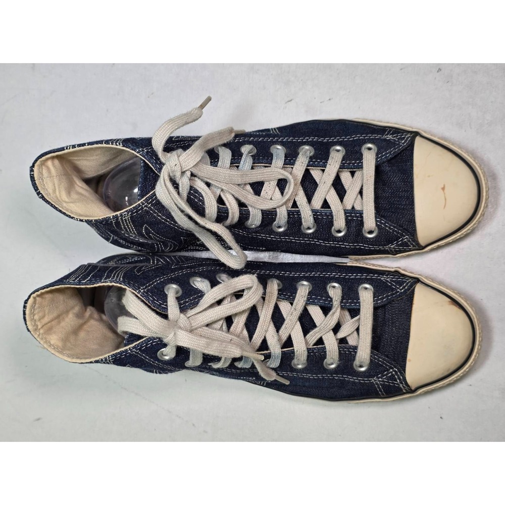 Converse Chuck Taylor All‎ Star Men's Sneakers Size 11 Women's 13 Navy Denim Y2K - Picture 3 of 15